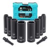 DURATECH 10 Piece 3/8 Inch Drive Impact Socket Set, Including