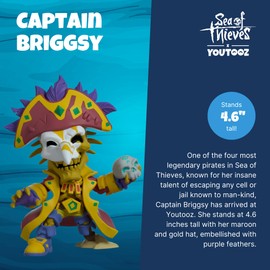 Youtooz Sea of Thieves Captain Briggsy 4.6" Vinyl Figure, High Detailed Collectible Sea of Thieves Figurine of Briggsy by Youtooz Sea of Thieves Collection