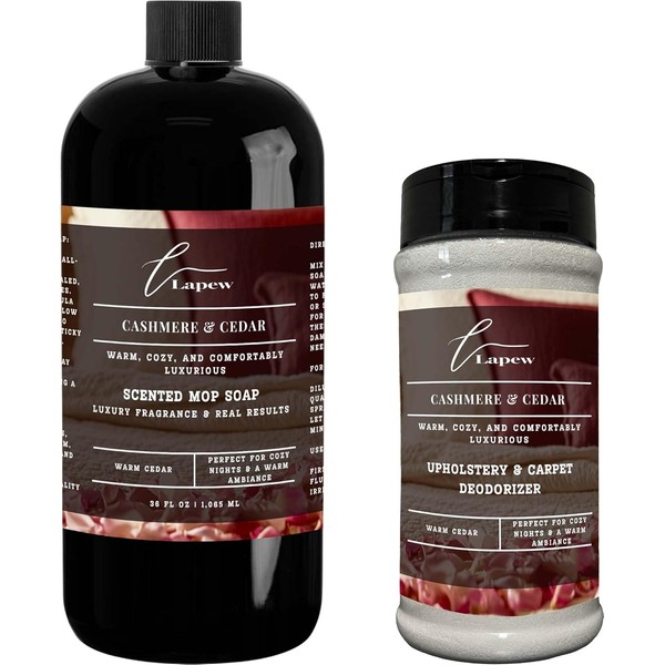 LaPew Cashmere Cedar Bundle – Carpet Deodorizer Powder & Scented