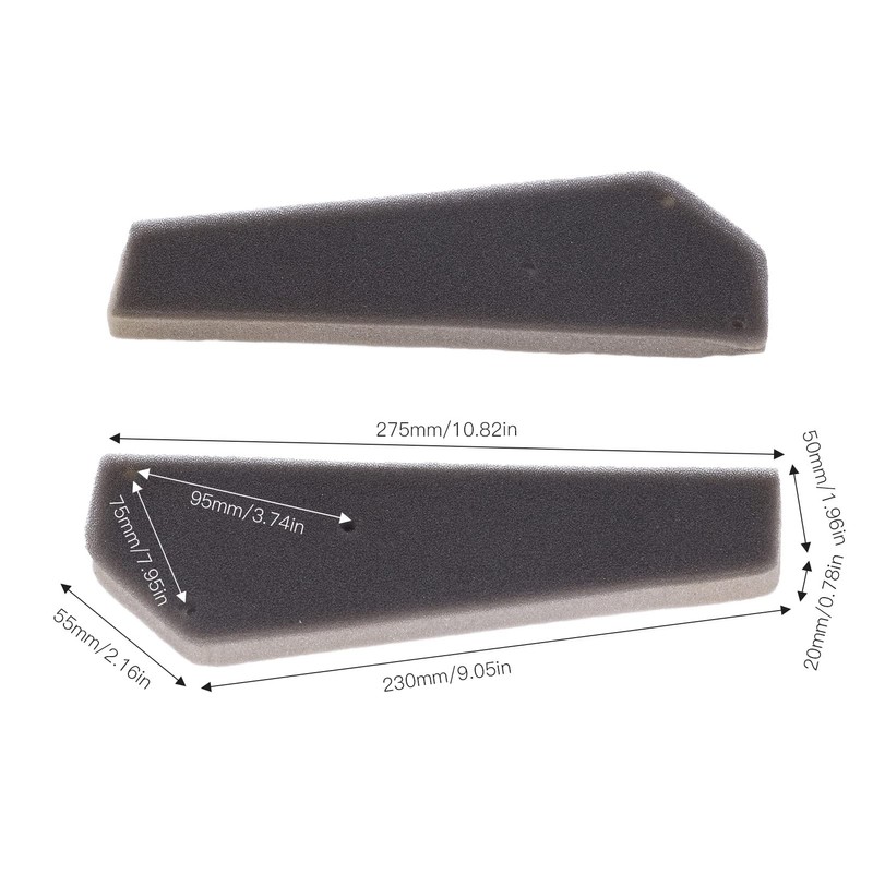 Air Filter Foam, Fydun 2 Pieces Air Filter Foam Filter