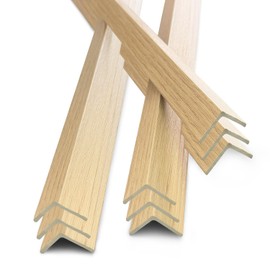 9Pcs 48" Wall Corner Protector,Pre-Cut Wall Corner Protector Guard Protection,Wood Grain Corner Trim for Door,Window Frames,Wooden Wall Edges(9Pcs-Oak)