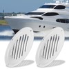 X AUTOHAUX 2pcs 4 Inch Round Marine Boat Louvered Ventilation