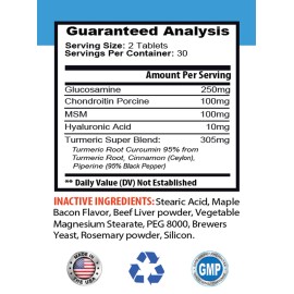 Pets Health Solution Dog health boost - DOG JOINT CARE WITH TURMERIC - Glucosamine mix 2 Bottle 120T