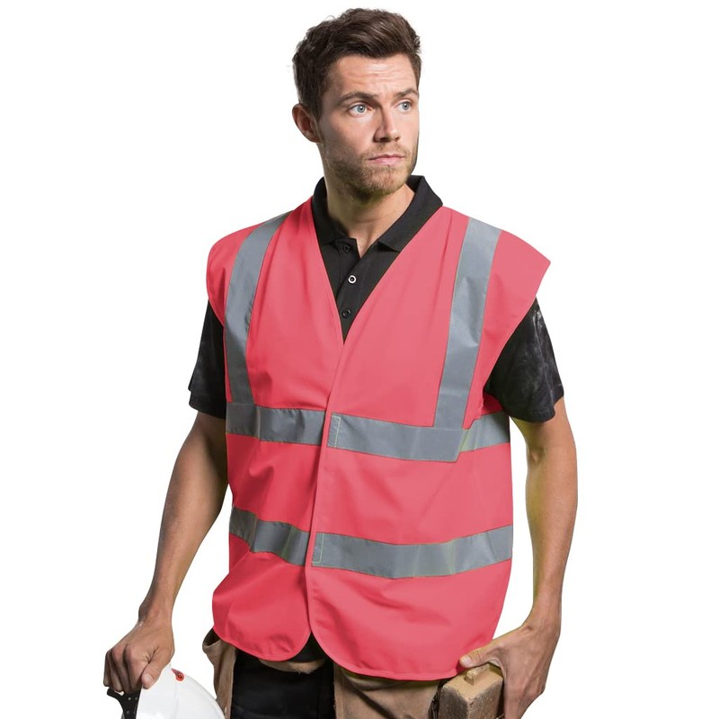 Yoko Men's Yk001/Hvw100 Hi Vis 2 Band and Braces Waistcoat