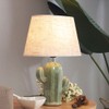 Aeyee Cactus Desk Lamp, Modern Night Light with Fabric Lampshade,