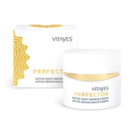 VITAYES Night Cream with Hydrasalinol and Active Repair Complex, Anti-Ageing Moisturising Cream for Face and Skin - Made in Germany - 50 ml