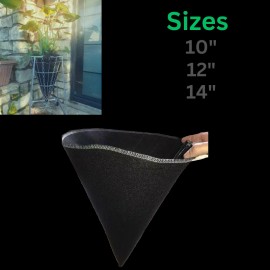 Ez Swap Pots Coco Coconut Fiber Plant Liner Alternative Cone Hanging Basket Liner 10/12/14 In - 14" Diameter x 14" Deep