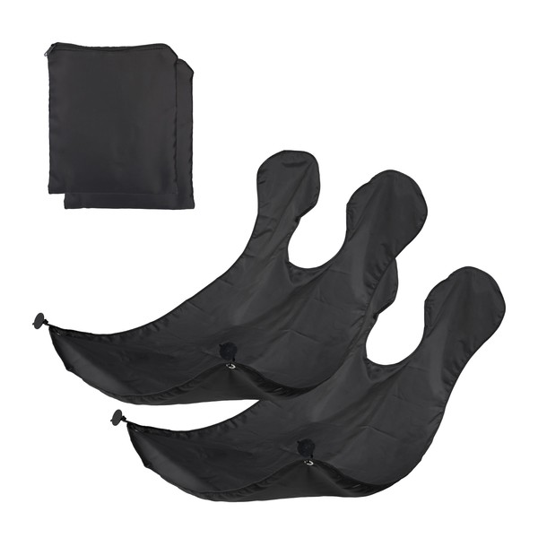 Relaxdays Beard Apron Set of 2 Razor Bibs with Suction