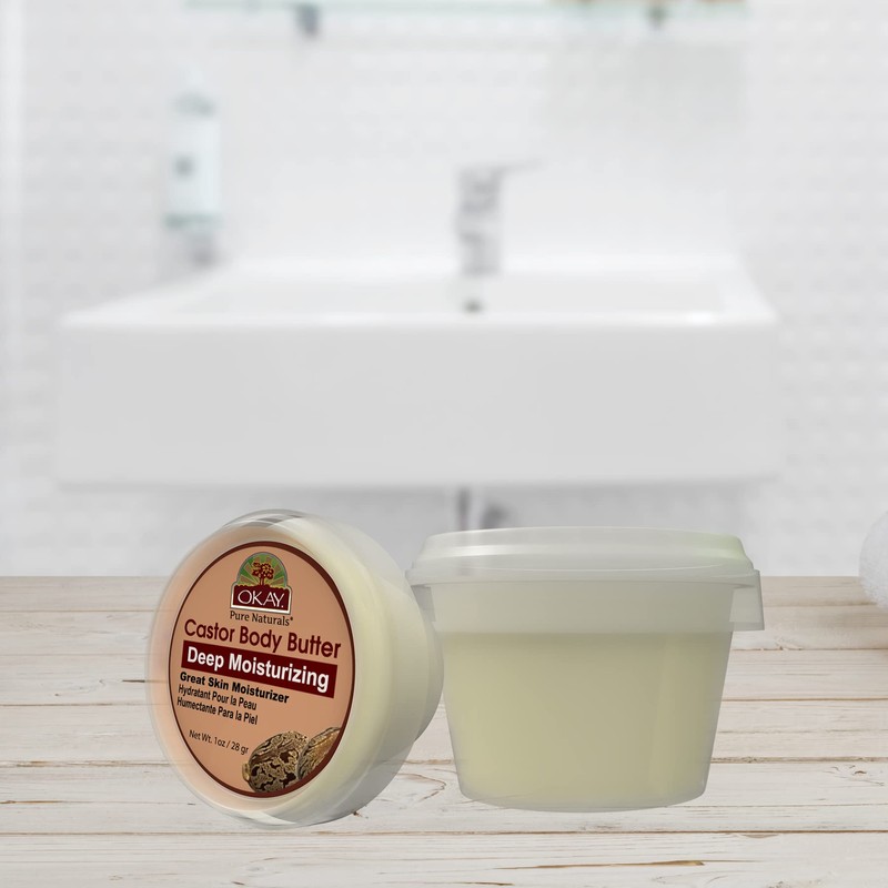 Okay Castor Butter 100% Natural Smooth, 1 Ounce