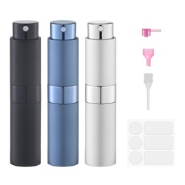 Fusupak Perfume Atomizer Travel Bottle Refillable: Cologne Sprayer Portable for Men - Mini Spray Empty for Refill - 8ml Small Size Blue