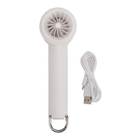 Portable Handheld Turbo Fan USB Rechargeable 14000RPM 100 Speed Quiet Handheld Mini Fan for Travel Camping Outdoor White