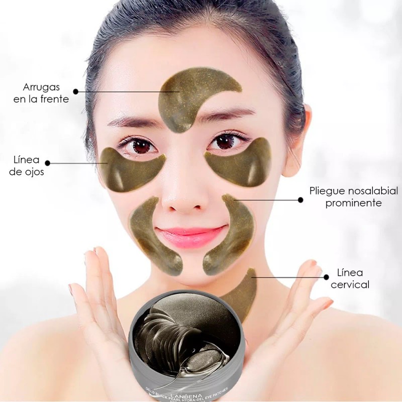 Lanbena Parches Hydrogel Contorno De Ojos Nicotinamida Acido Hialuro