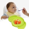 Kids Divided Plates Safe Silicone Foldable Prevent Slipping Toddler Suction