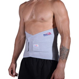 Homecare  Faja Sacrolumbar Elástica Transpirable con Varillas de Aluminio, Compresión Dual para Alivio de Dolor Lumbar (L  105 cm)                    
