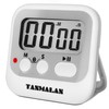 Easy to USE, Digital Timer Kitchen Timer, Magnetic Timer,Tanmalan(Silvery,1 Pack)