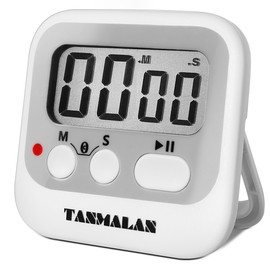 Easy to USE, Digital Timer Kitchen Timer, Magnetic Timer,Tanmalan(Silvery,1 Pack)