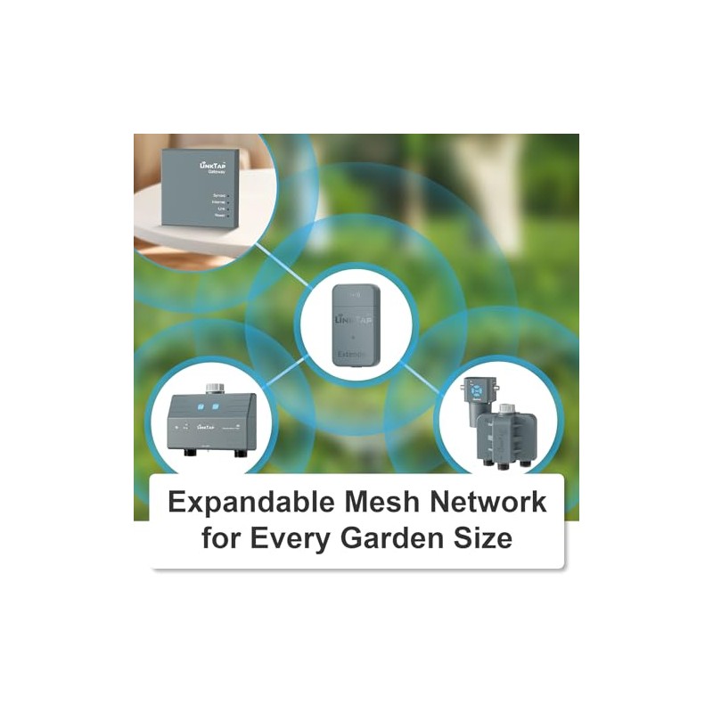 LinkTap Extender, Smart Irrigation Wireless Signal Repeater, Expands Coverage for