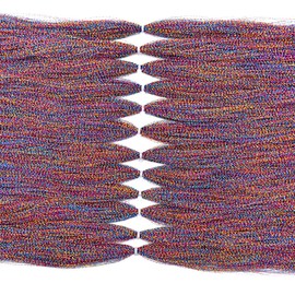 12 Packs 270 Strands per Bag Crystal Flash Line Fly Fishing Tying Material Dry Flies Multiple Colors (15- Rainbow-12packs)