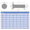 sourcing map 10Set M4x30mm 304 Stainless Steel Cylindrical Shaft Snap