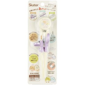Skater ADXT1-A Children's Training Chopsticks, 5.5 inches (14 cm), Sumikko Gurashi, For Ages 2 - 7 Years, Right Hand, Square Chopsticks Tip for Easy Pinch