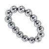 14mm Terahertz Stone Bracelet Promote Circulation Round Beads Chian Bracelet