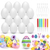 Easter Eggs Plastic White 25 Pieces, Plastic Eggs Easter 6