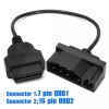 Cahuczlhoz For Ford 7 pin OBD1 to OBD2 Adapter Code