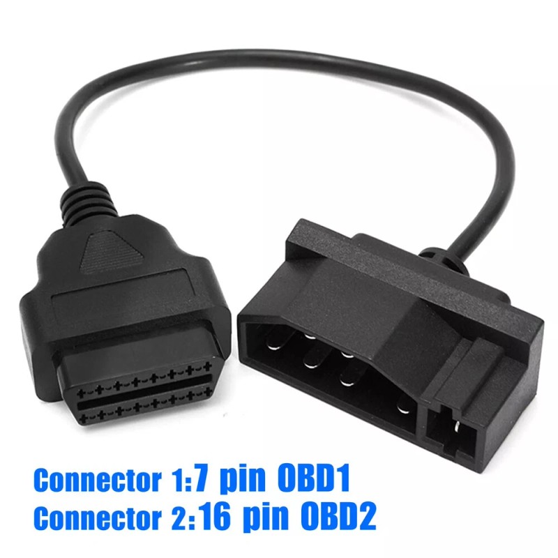 Cahuczlhoz For Ford 7 pin OBD1 to OBD2 Adapter Code