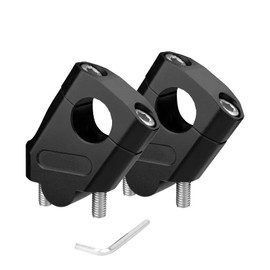 7/8" (22mm) Universal Motorcycle Handlebar Bar Risers - Motorcycle Bar Clamps Compatible with Pit Dirt Bikes Motorbike 0.71" (18mm) Backward or Forward/Height 1.5 "(38mm) - Black