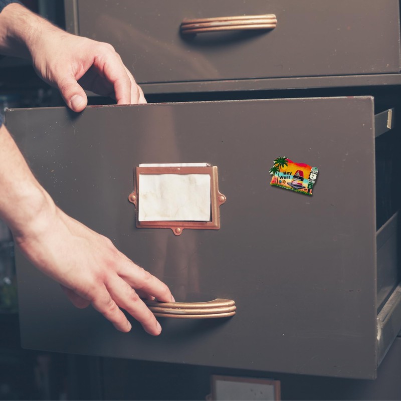 Key West Florida Souvenir Magnet, Iconic Mile Marker 0, 3D