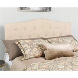 Flash Furniture Cambridge Tufted Full Panel Headboard in Beige