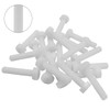 Piutouyar 20 Pair M8x40mm White Nylon Hex Bolts Plastic Hex