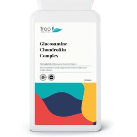 Troo Health Care Glucosamine Chondrotin Complex with Vitamin C - 180 Tablets - Supports Collagen Formation to Help Maintain Healthy Bones, Cartilage & Joints - UK Made Supplement to GMP Standards