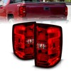 AmeriLite for 2015-2018 Chevy Silverado 1500 2500 3500 Clear Red