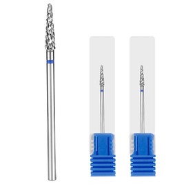 2pcs Cuticle Nail Drill Bit, 3/32" Cuticle Carbide Bit Remover Cleaner Gel Polish Remover Professional Nail Drill Bits Parts Accessories for Manicure & Pedicure Tools Salon Home
