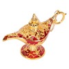 Zinc Alloy Retro Arabian Lamp Tabletop Exquisite Engraved Legend Wishing