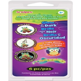 Sculpey Clay Kit 1 Ounce 6/Pkg-Glow In The Dark