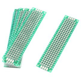 GFORTUN 10 Pcs 2 cm x 8 cm Double-side Prototyping PCB Universal Printed Circuit Board for DIY