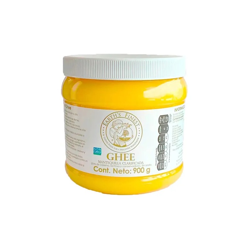 Ghee Mantequilla Clarificada Clarified Butter, 900g, Earths Finest, Keto