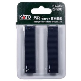 KATO N Gauge 40 Feet High Cube Container, NYK Line, 2-Pack, 23-580C Railway Model Supplies