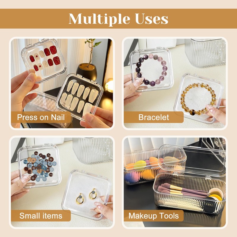 Press On Nail Orgnizer 14 PCS Clear Press On Nail