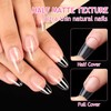 INPING Soft Gel Full Cover Nail Tips, 240PCS Short Almond
