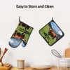 YYHWHJDE Real Swiss Cow Brown Pattern Quality Oven Mitts and