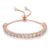 CiNily Mother's Day Gift Rose Gold Bracelet-Adjustable Opal Tennis Bracelet