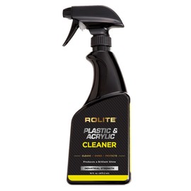 Rolite RPAC16z Plastic & Acrylic Cleaner Spray, 16 fl. oz., High Shine Protectant & Polish for Nonporous Surfaces, Streak-Free Formula for Windshields, Windows, Headlights, Retail Displays