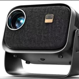 K6 Mini Portable Projector 4K Decoding Keystone Correction Voice Control Up to 116 Inch Large Screen for Office Use with Audio Features - Digital Watch Deep Space Color astronaut projector - Color: Deep space color