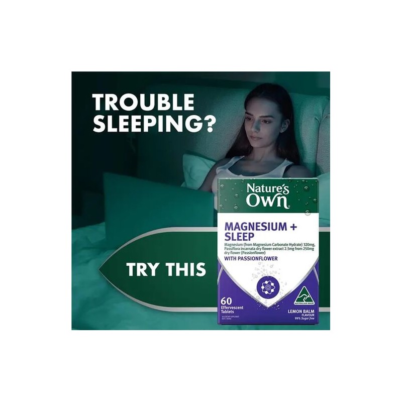 Nature's Own Magnesium + Sleep Effervescent Tablets 60