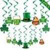 St Patricks Day Decoration Hanging Swirls, St Patricks Day Lucky
