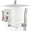 gotonovo Shower System with Tub Spout 12 Inch 3 Function