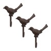 DII Cast Iron Collection Decorative Wall Hook Set, Robin, 3